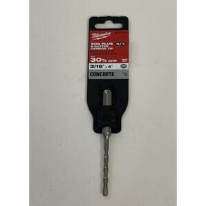 Milwaukee 48-20-7410 SDS-Plus 2-Cutter 3/16" x 4-1/2" Carbide Drill Bit